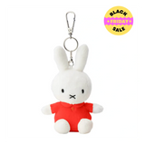 Miffy Plush Keyring – 12 cm Dress Bag Charm (Blue, Red, Yellow)