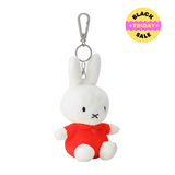 Miffy Plush Keyring – 12 cm Dress Bag Charm (Blue, Red, Yellow)