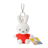 Miffy white bunny keychain in red dress