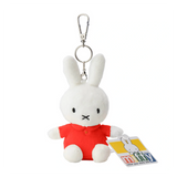 Miffy white bunny keychain in red dress