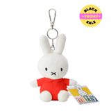 Miffy Plush Keyring – 12 cm Dress Bag Charm (Blue, Red, Yellow)