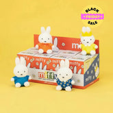 Miffy plush keyring Series 3 display with four styles shown on top