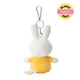 Miffy Plush Keyring – 12 cm Dress Bag Charm (Blue, Red, Yellow)