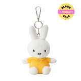 Miffy Plush Keyring – 12 cm Dress Bag Charm (Blue, Red, Yellow)