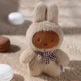 Miffy Plush toy resembling a rabbit with a bow tie. Blind box keychain