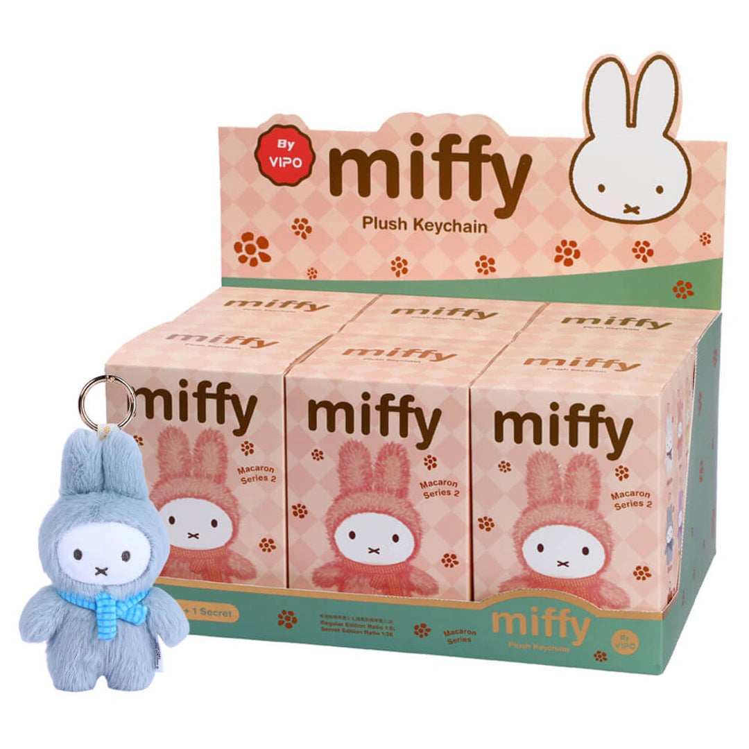 Miffy plush keychain with packaging on a white background. Licensed kawaii products Australia
