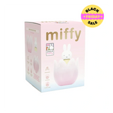 Pink Miffy product packaging with 'miffy' branding on a white background