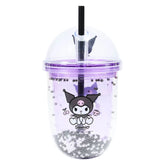 Kuromi Cup with Straw – 350 ml Reusable Kawaii Sanrio Tumbler | Official Sanrio Product