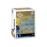 Funko Pop! vinyl figure packaging with map design and Sanji from One Piece illustration