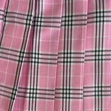 Pink Tartan Pleated Skirt β Schoolgirl Style