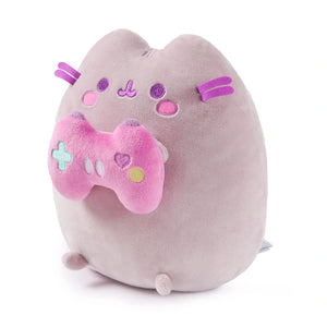 Three‑quarter view of Pusheen Gamer plush showing rounded body and feet