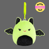 Leap the lime bat — Squishmallows 3.5" Halloween clip-on plush keyring, front view, Australia 2025