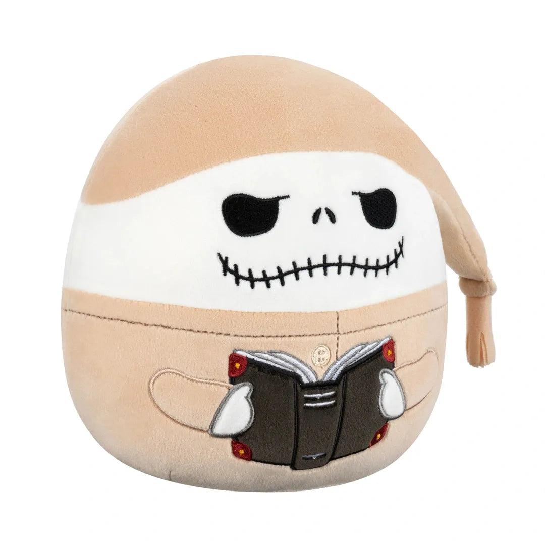 Plush toy with a skull design on a beige background Disney Squishmallows Australia
