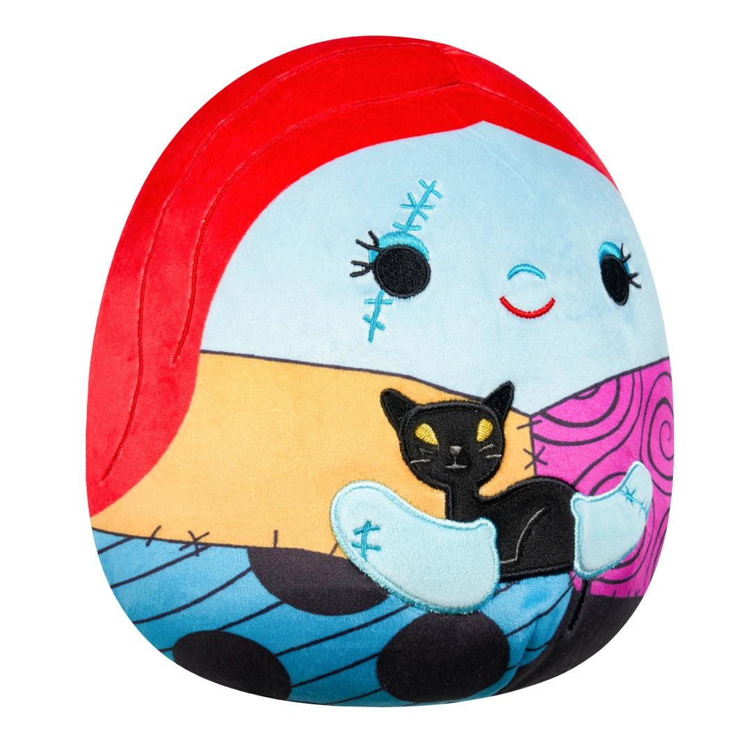 Sally from Nightmare before  Christmas plush toy with a black cat design Squishmallows