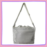 White Ruffle Ita Bag – Kawaii Clear Display Satchel for Pins, Plushies & Charms