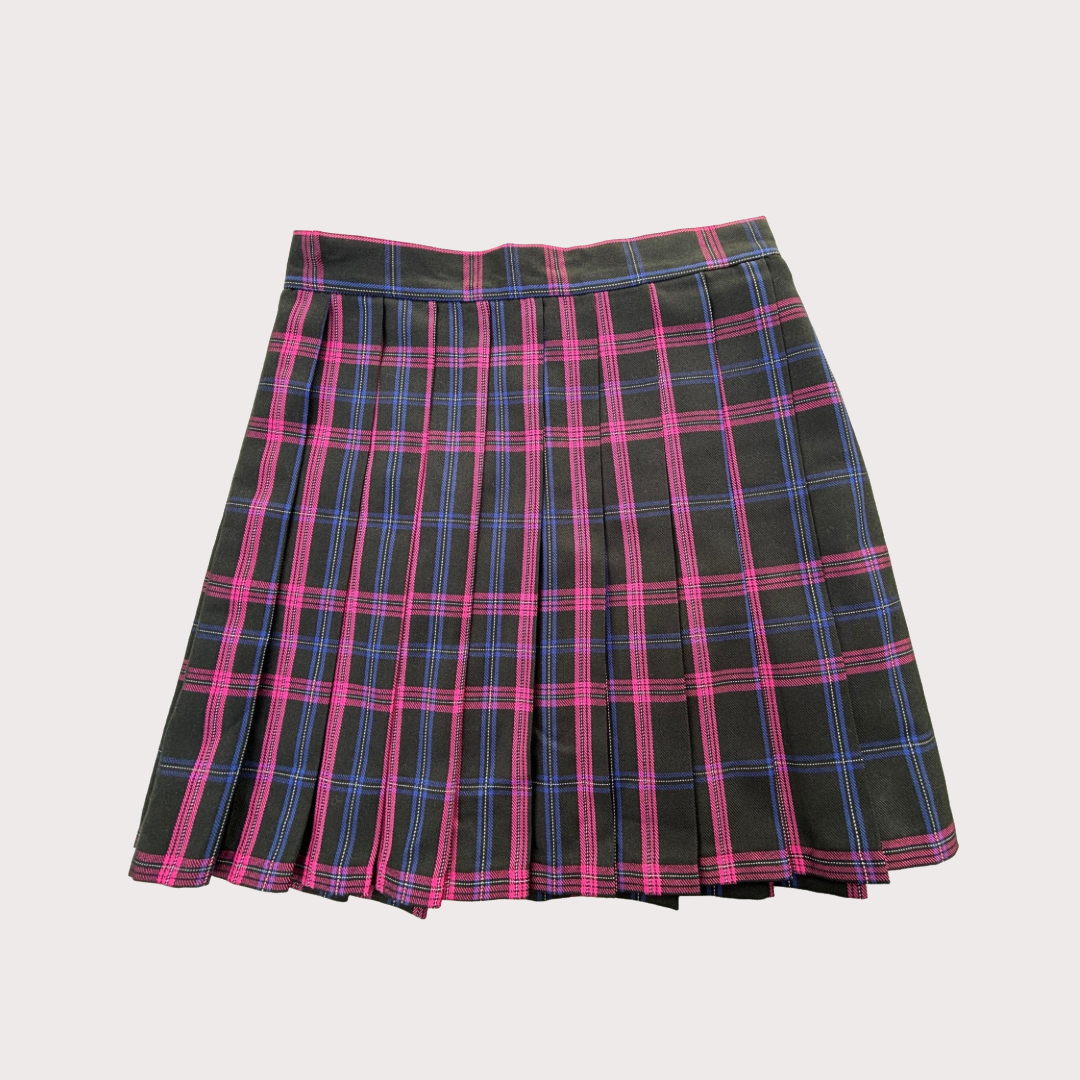 Purple n Navy Pleated skirt - Japanese/ Korean school girl - Cosplay skirt