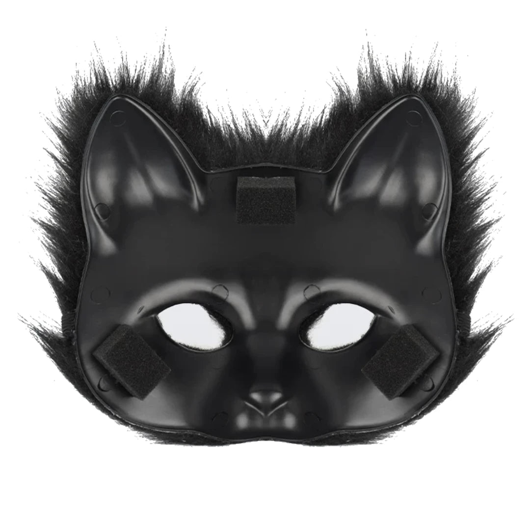 Therian Fox & Cat Faux Fur Mask – Multiple Colours
