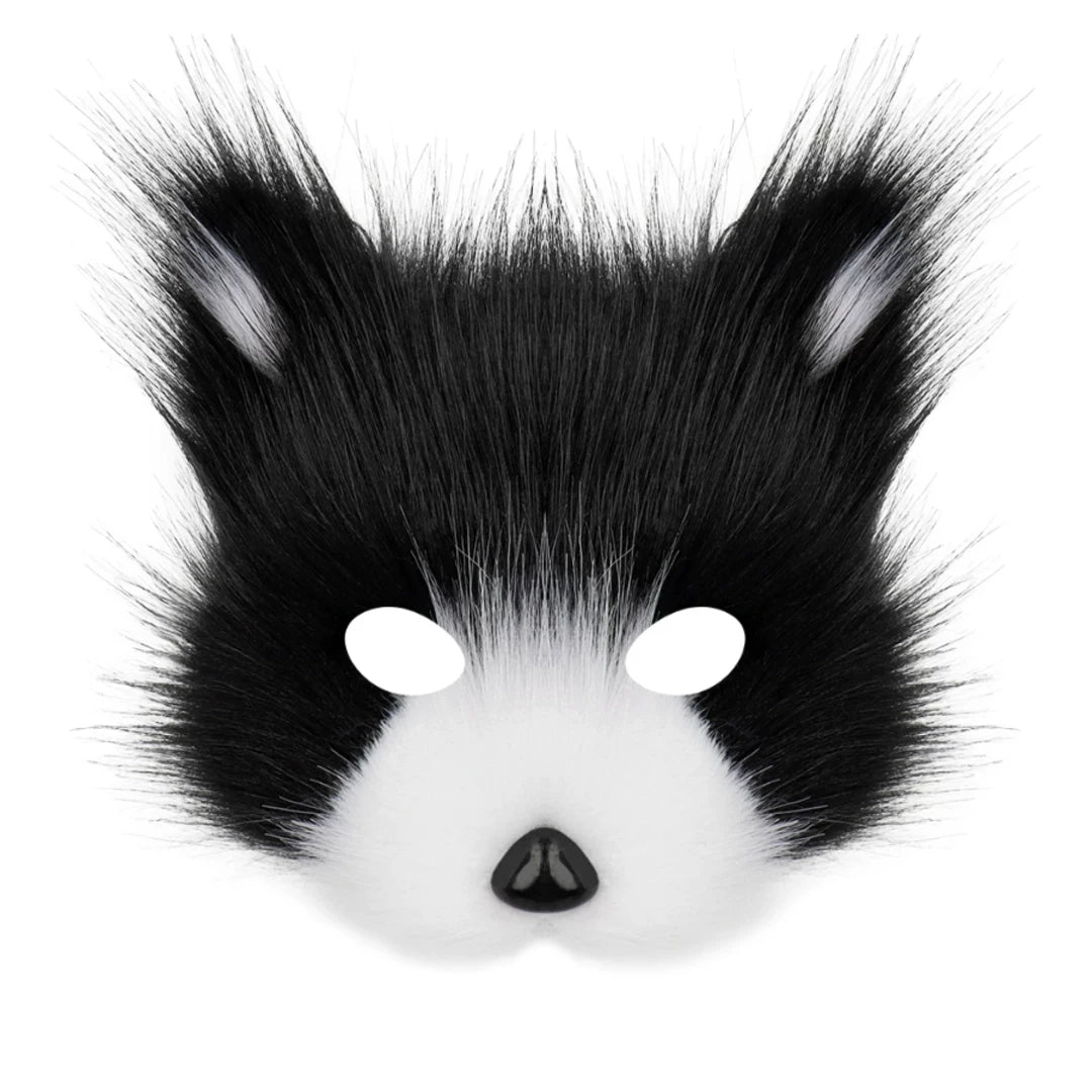 Therian Fox & Cat Faux Fur Mask – Multiple Colours