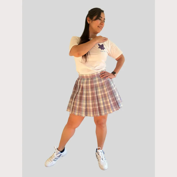 Pastel Pleated Skirt – Kawaii Japanese Schoolgirl Look