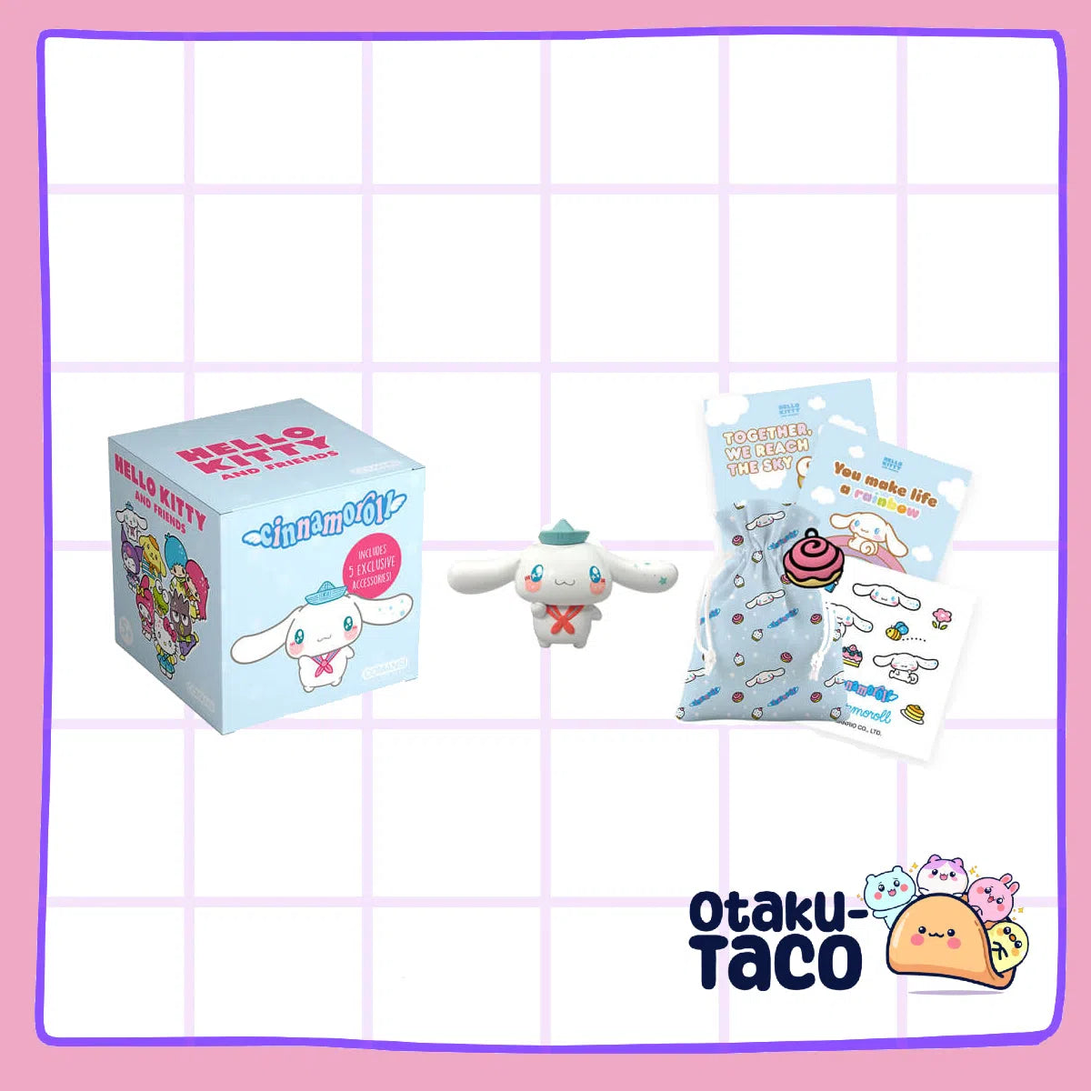 Cinnamoroll Friendship Box – Mini Figurine and Accessories (9 cm)