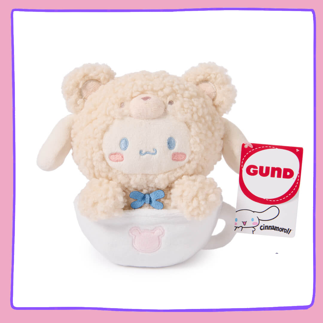 Cinnamoroll Latte Bear Plush – 15cm Kawaii Coffee Toy