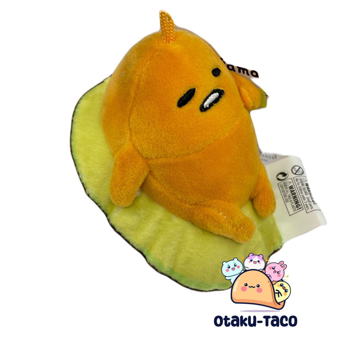 Gudetama plush bag clip/ Plushy keychain