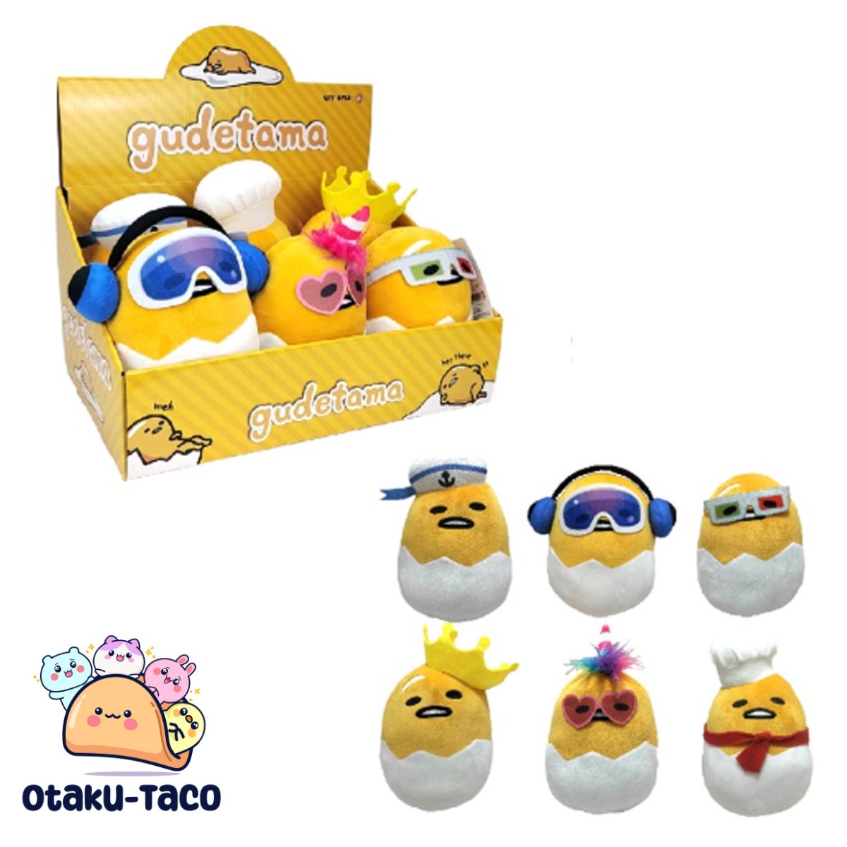 Gudetama Plush Toy 20cm – Soft and Adorable Collectible!