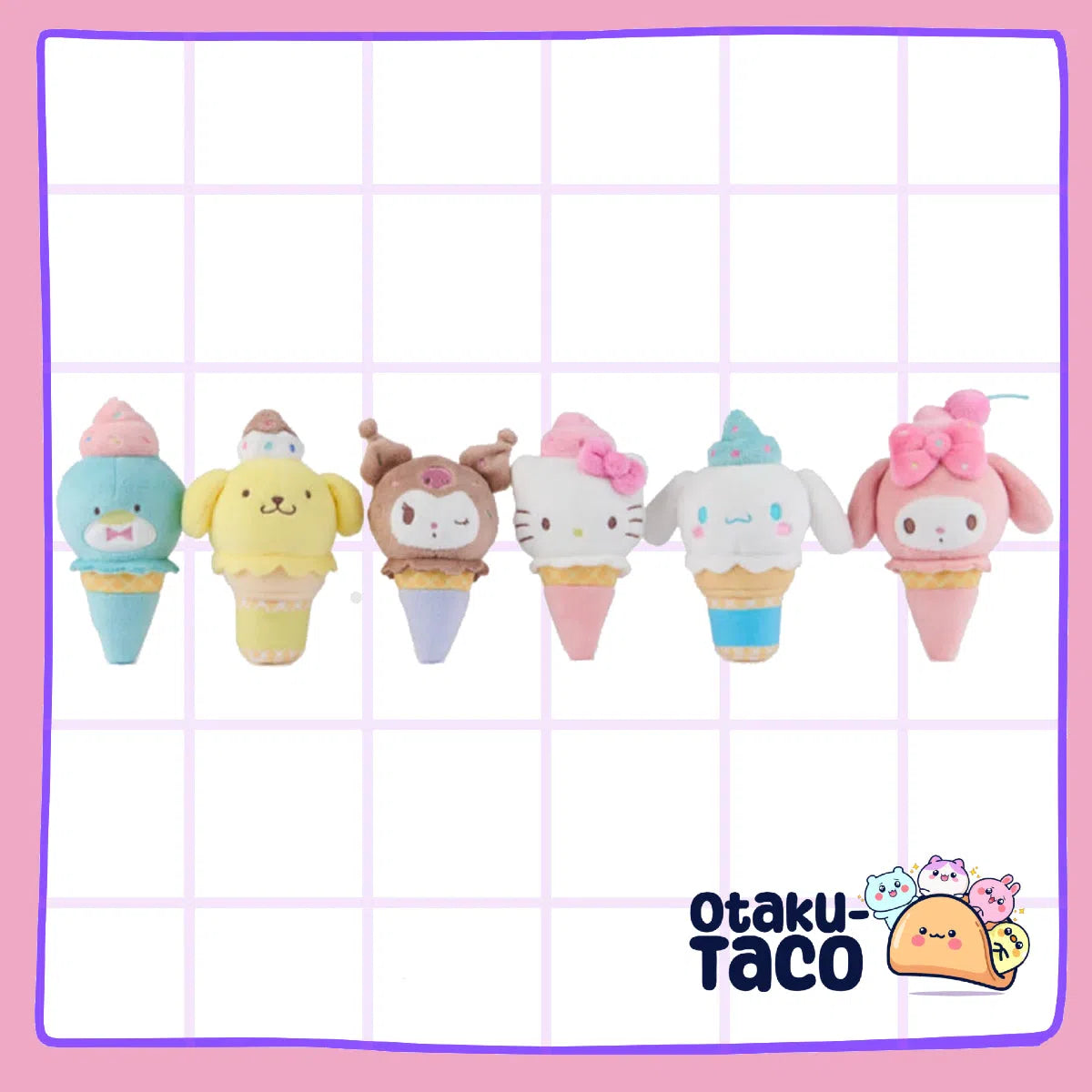 HELLO KITTY & FRIENDS SURPRISE BOX - ICE CREAM PLUSH