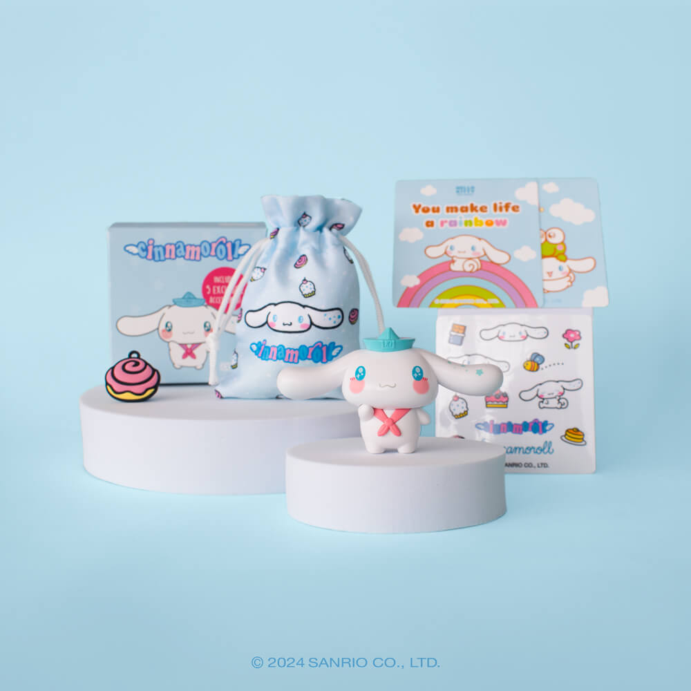 Cinnamoroll Friendship Box – Mini Figurine and Accessories (9 cm)