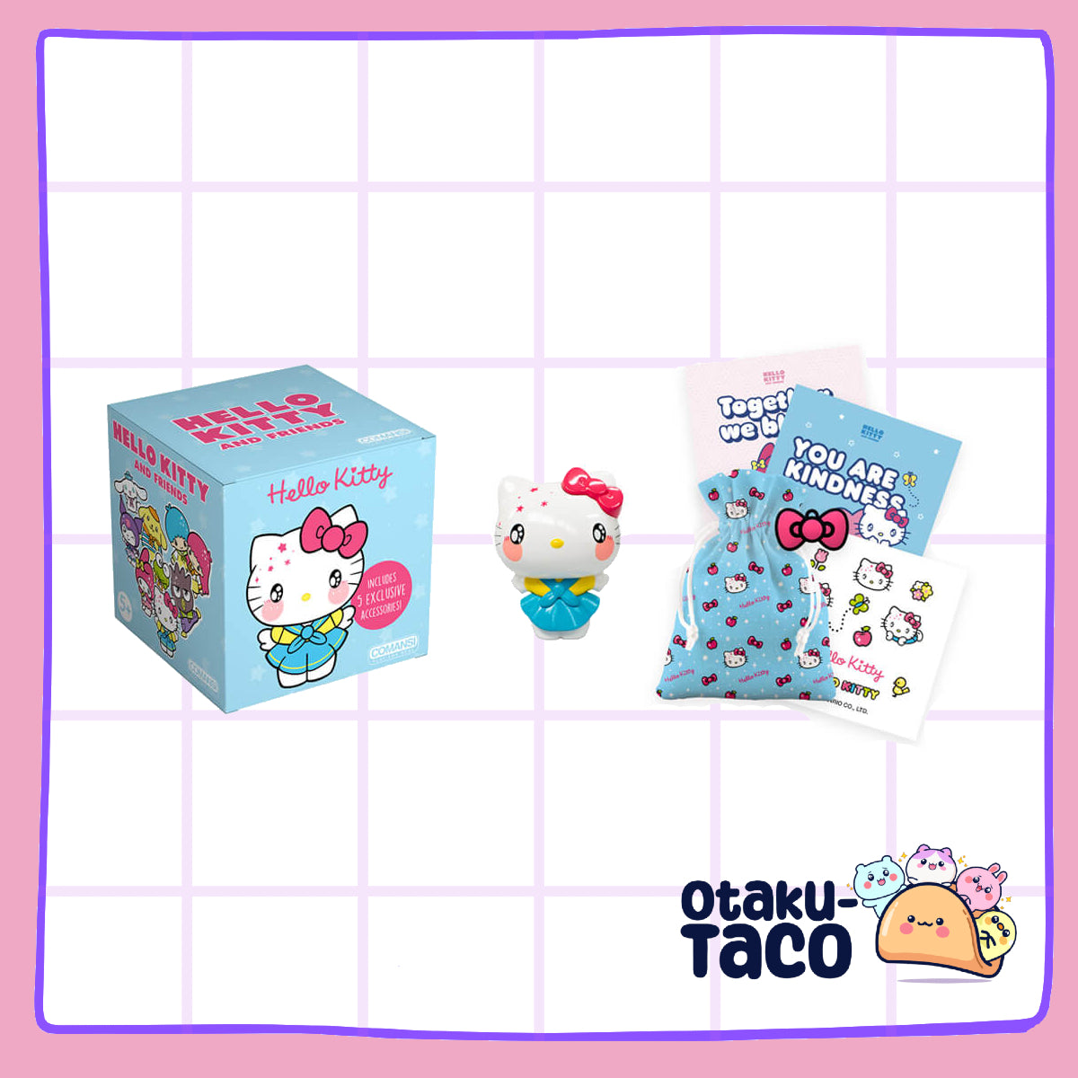 Hello Kitty Friendship Box – Mini Figurine and Accessories (9 cm)