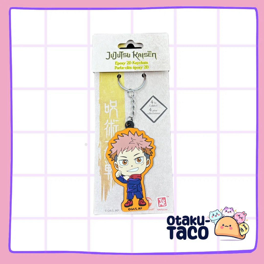 Jujutsu Kaisen Epoxy 2D Keychains - 4 characters to choose from