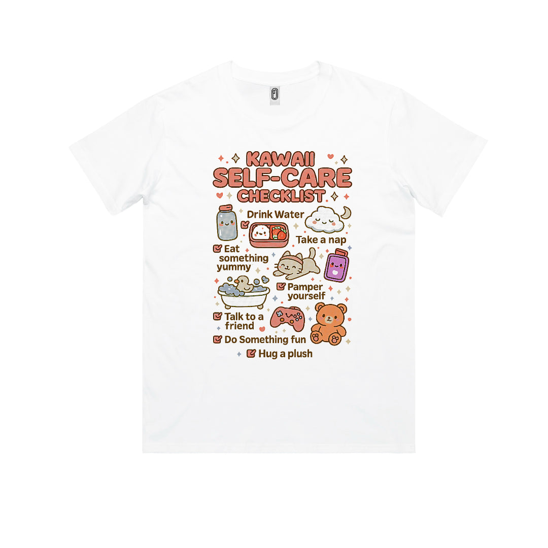 Kawaii Self-Care Checklist Tee