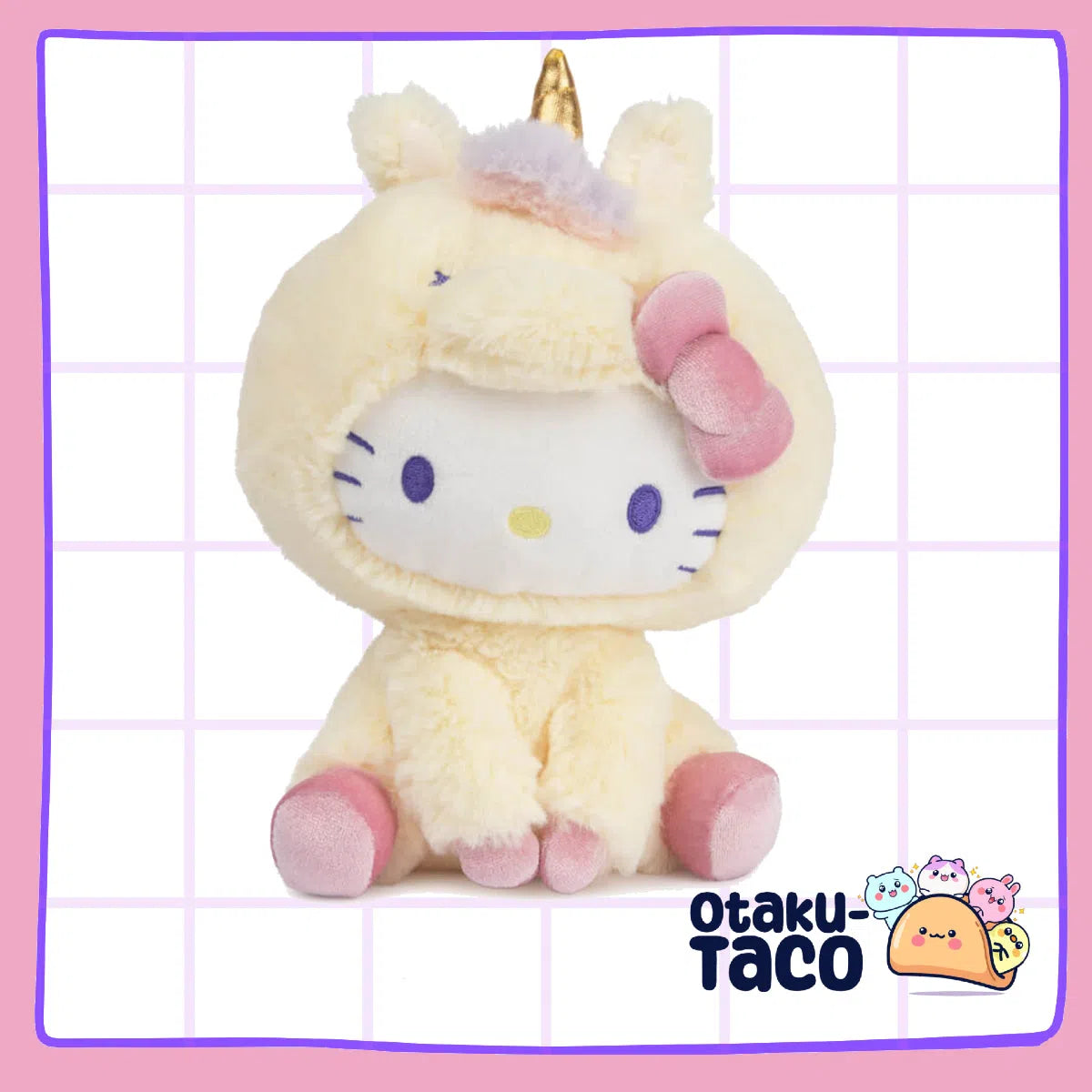 Kuromi and Hello Kitty unicorn plush toys- Sanrio licensed