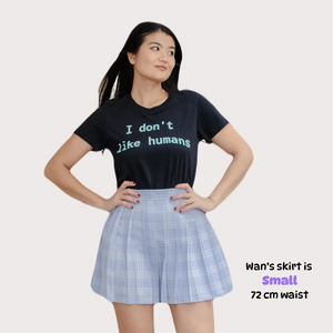 Light Blue Pleated Skirt – Kawaii Schoolgirl