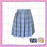 NEW COLLECTION - Light Blue Pleated skirt - school girl - Cosplay skirt