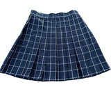 Navy and white Pleated skirt - Japanese/ Korean school girl - Cosplay skirt