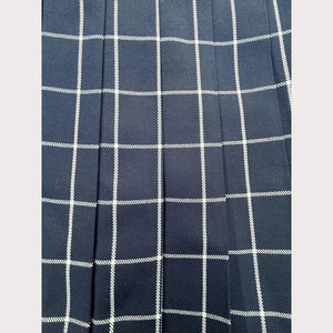 Navy and white Pleated skirt - Japanese/ Korean school girl - Cosplay skirt