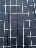 Navy and white Pleated skirt - Japanese/ Korean school girl - Cosplay skirt