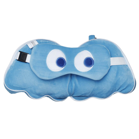 TRAVEL PILLOW & EYE MASK SET - PACMAN and STORMTROOPER