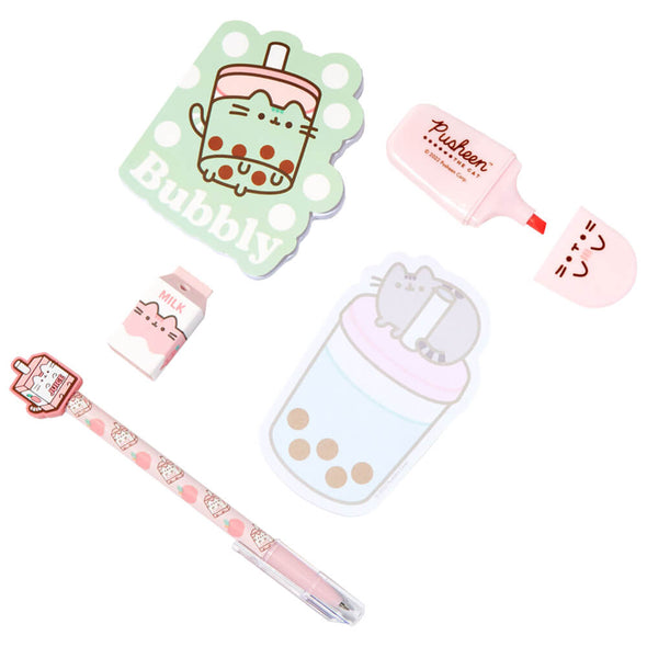 PUSHEEN SIPS STATIONERY SET IN CUP