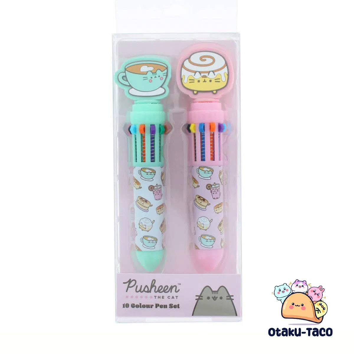 PUSHEEN 10 COLOUR PEN SET -BREAKFAST CLUB COLLECTION