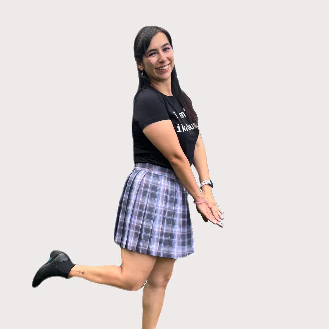 Dark Kawaii Tartan Pleated Skirt –Schoolgirl Cosplay Style