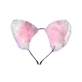 Pink blue ears - Cosplay accessories - extra floof