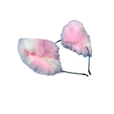 Pink blue ears - Cosplay accessories - extra floof