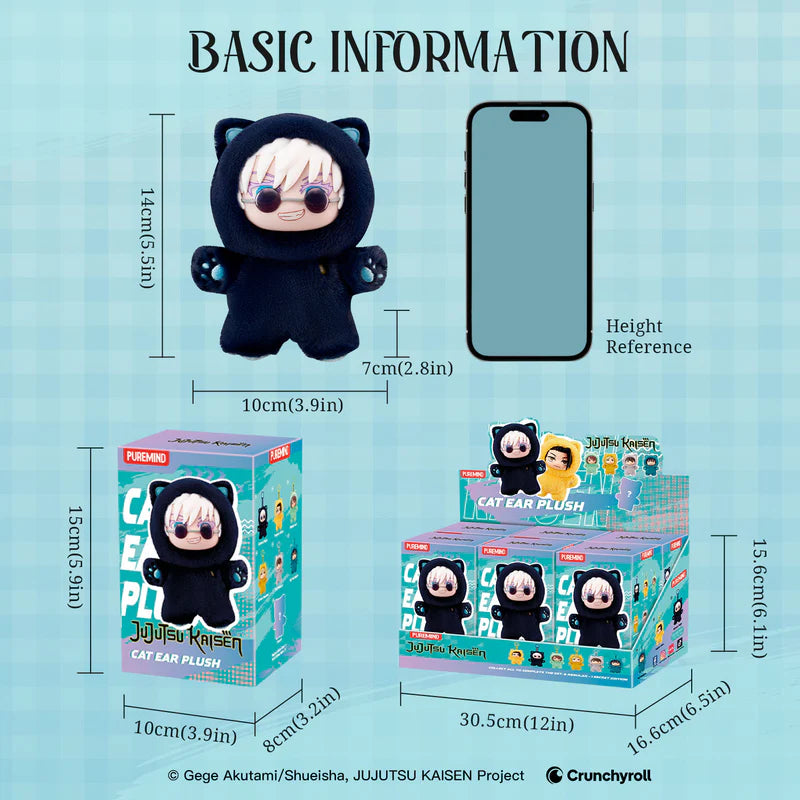 PUREMIND x Jujutsu Kaisen Cat Ear Plush Blind Box