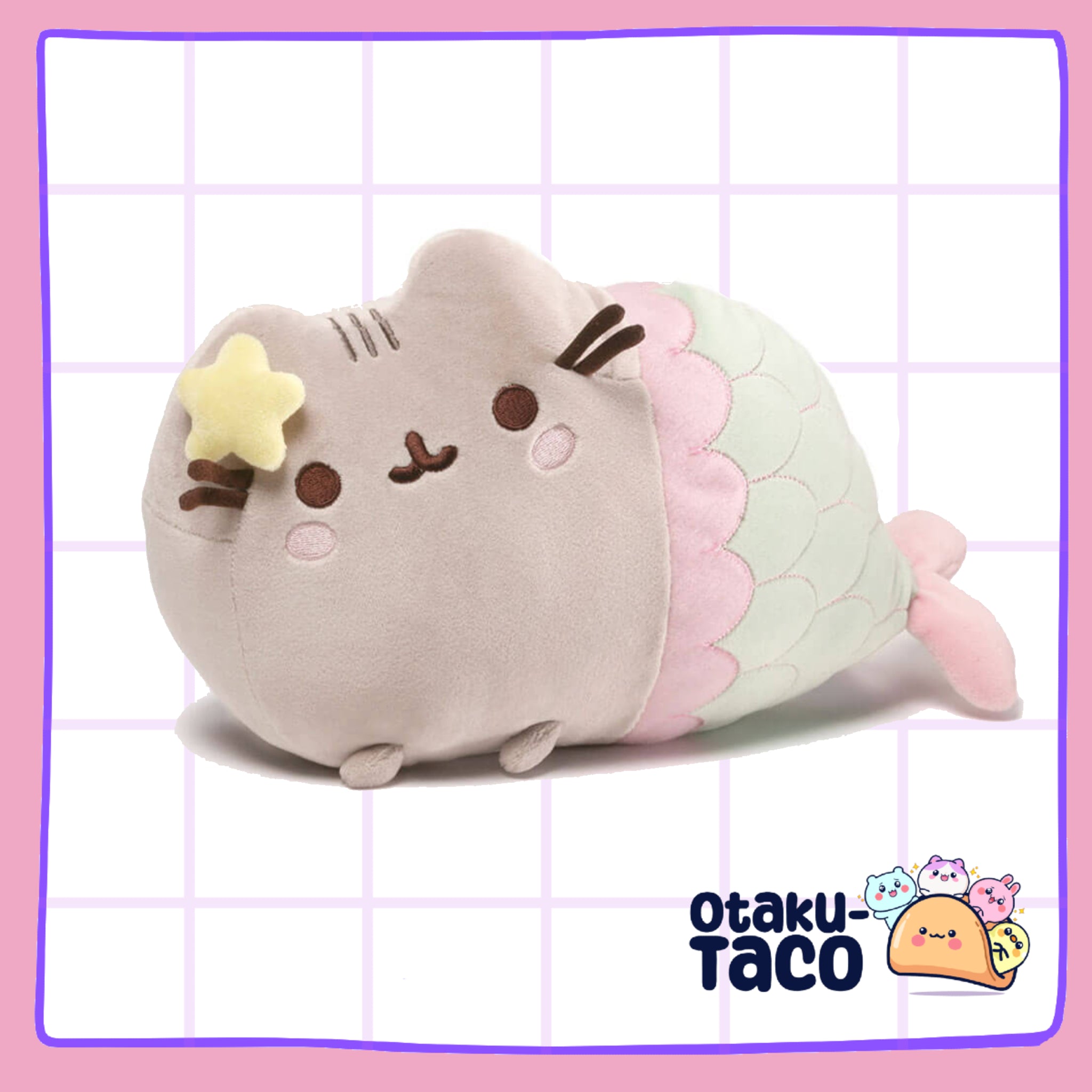 Pusheen + Mermaid = Purrmaid! Plush toy