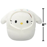 Hello Kitty in Cinnamorroll Hoodie – 8" Sanrio Squishmallows Plush
