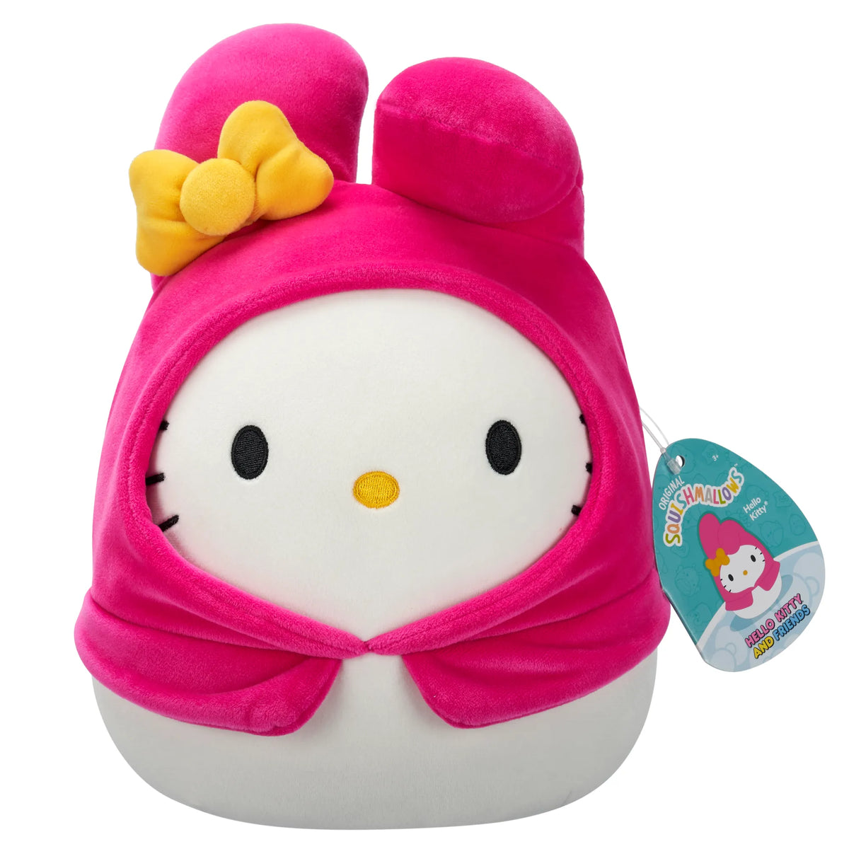 Hello Kitty in My Melody Hoodie – 8" Sanrio Squishmallows Plush