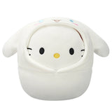 Hello Kitty in Cinnamorroll Hoodie – 8" Sanrio Squishmallows Plush