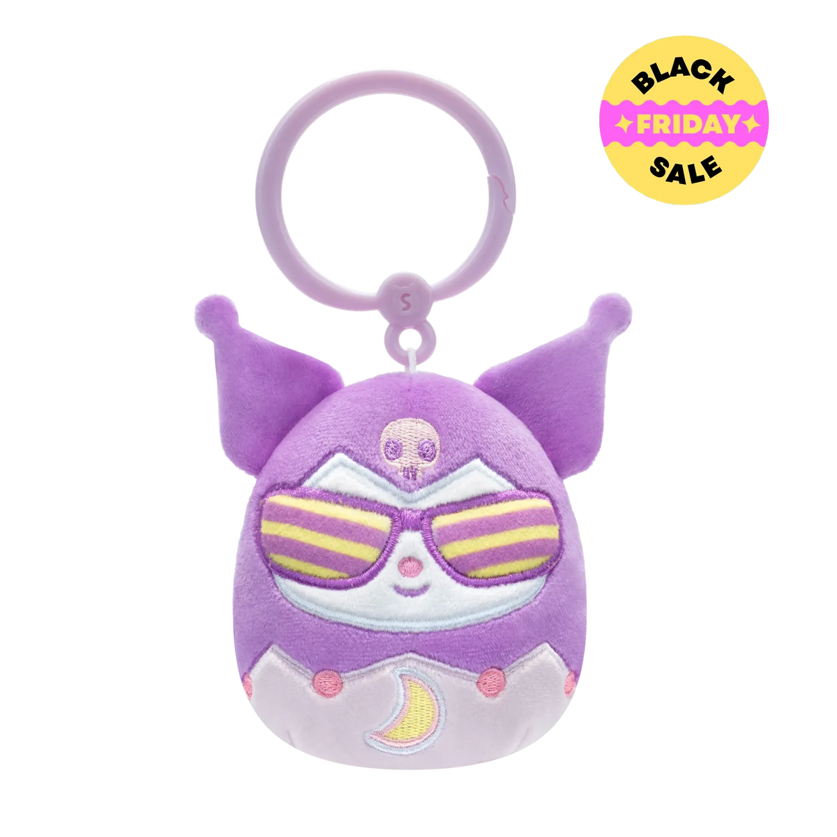 Sanrio Squishmallows 3.5" Bag Clips – Hello Kitty & Friends (5 Styles)